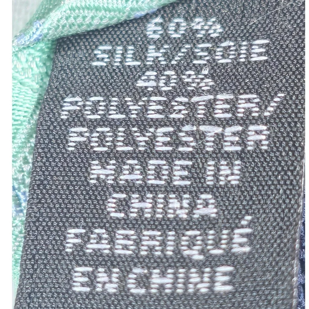 Michael Kors Mens Tie One Size Green Longboat Grid Silk Blend Necktie NWT